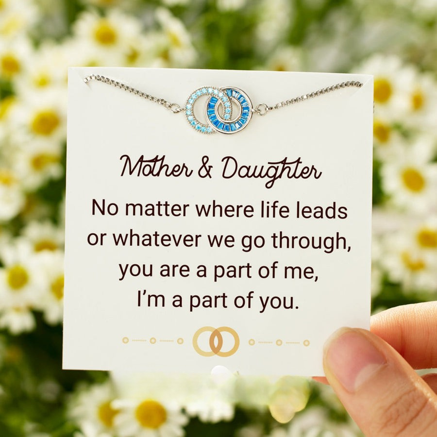 Mother & Daughter Linking Circles Bracelet