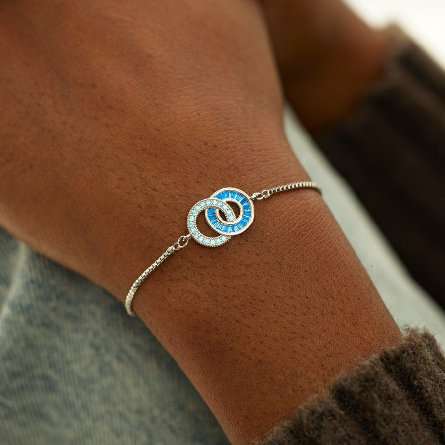 Mother & Daughter Linking Circles Bracelet