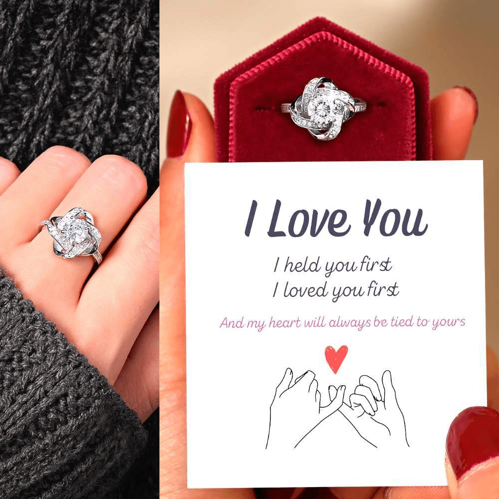 Daughter | I Held You First | Love Knot Ring