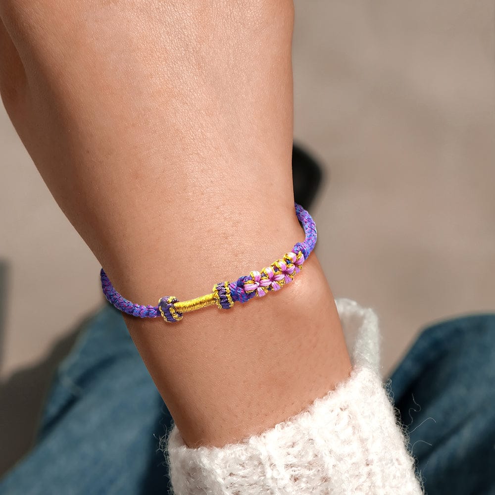 Daughter | A Link That Can Never Be Undone | Peach Blossom Knot Bracelet