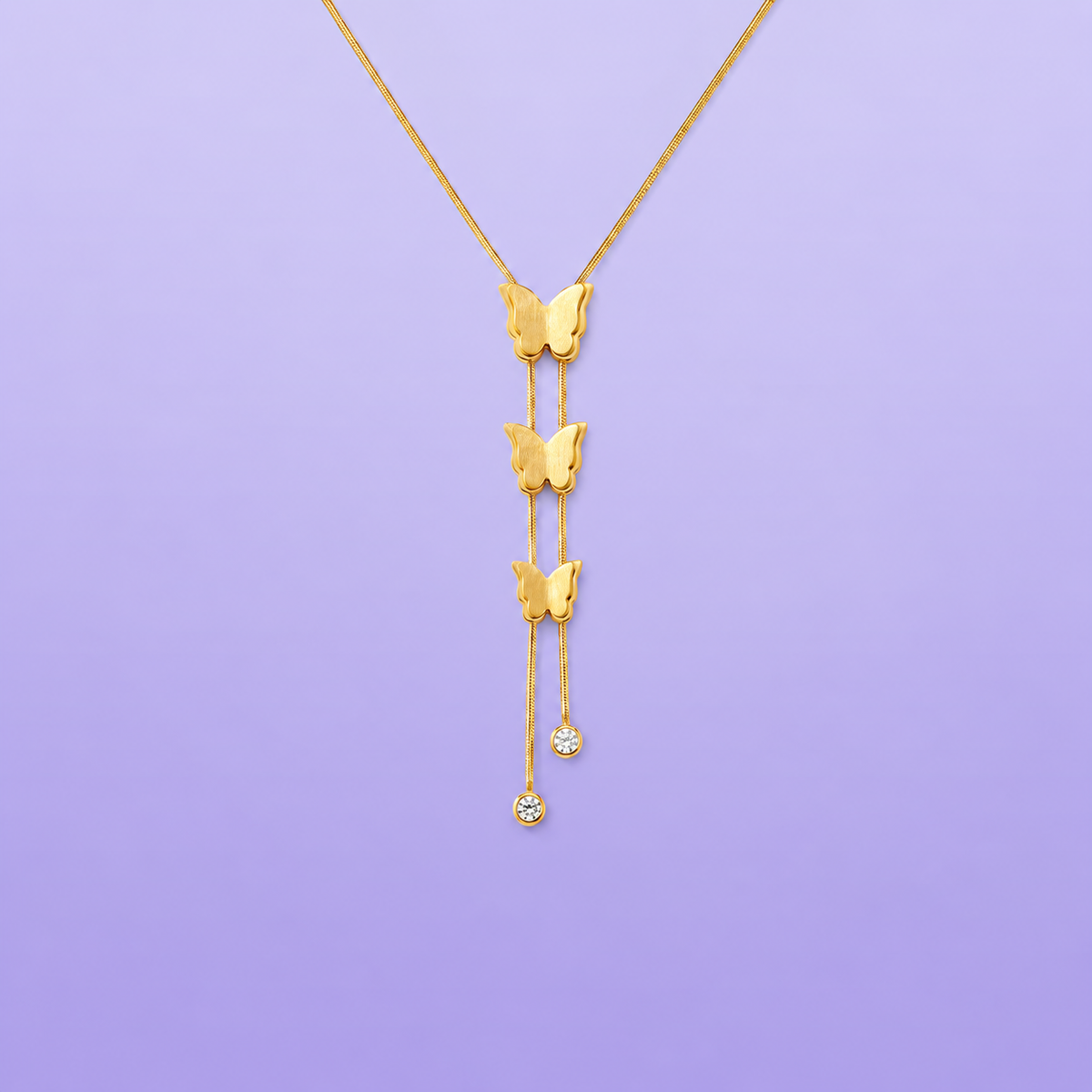 Butterfly Long Chain Necklace