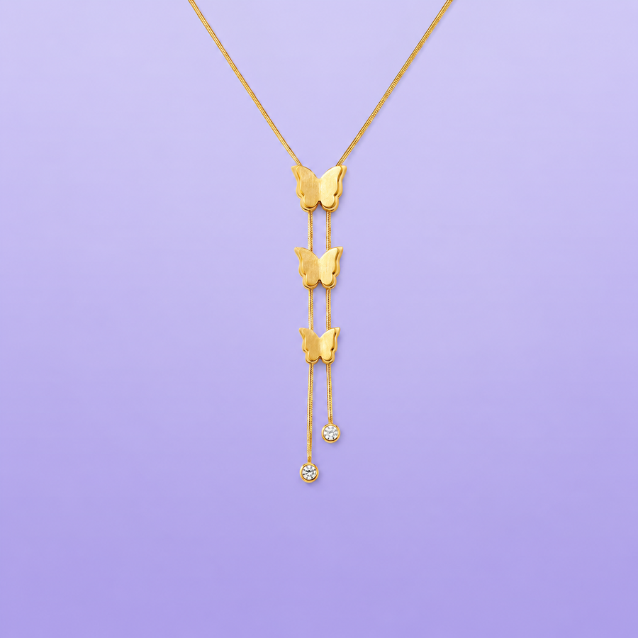 Butterfly Long Chain Necklace