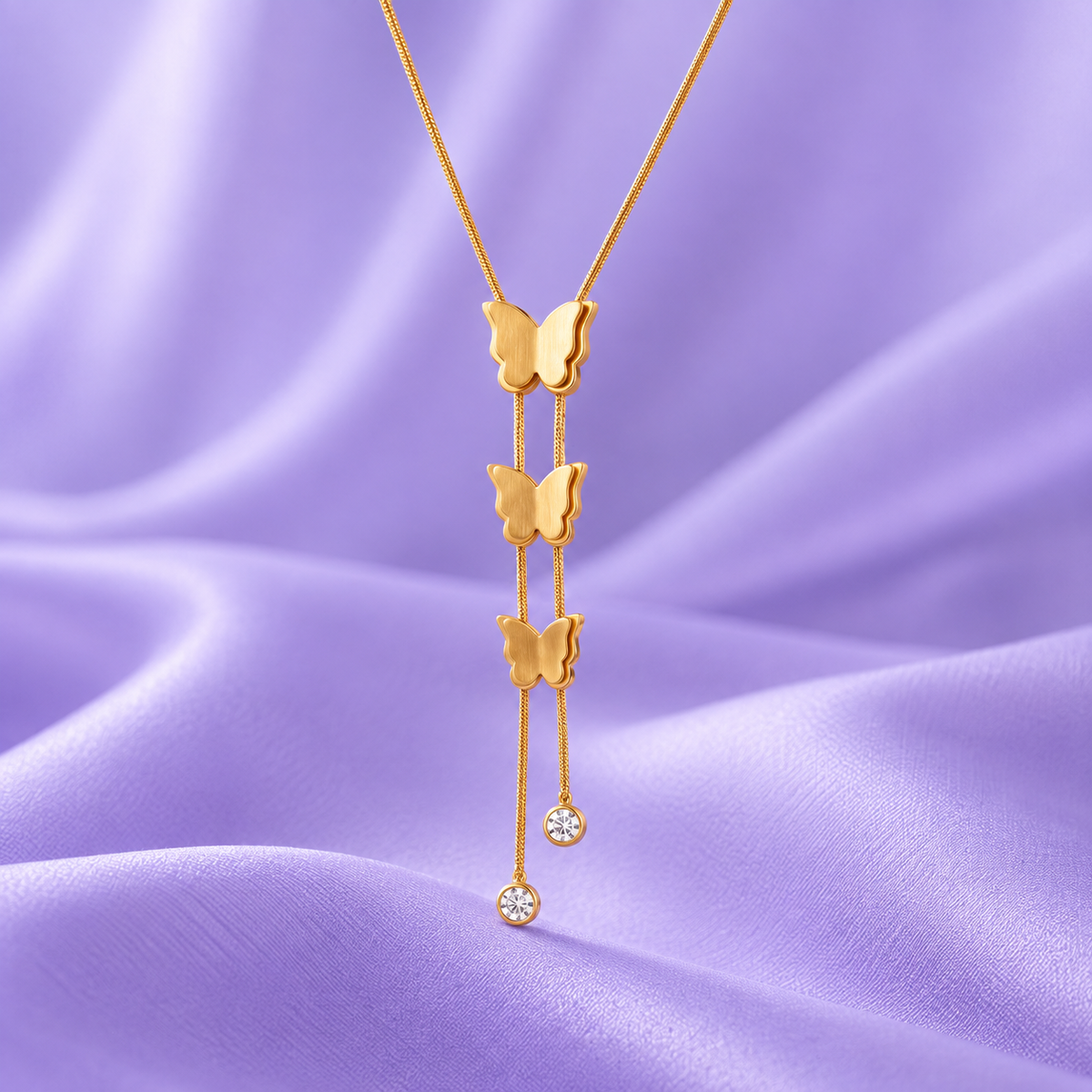 Butterfly Long Chain Necklace