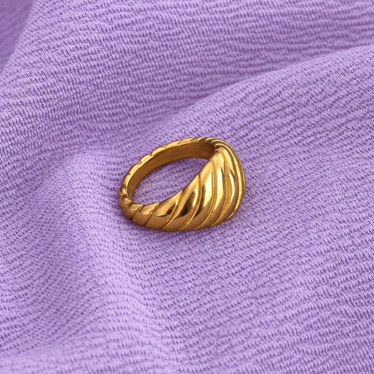 Croissant Dome Ring