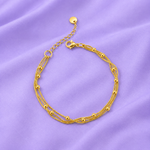 Beaded Beauty Layered Chain Bracelet