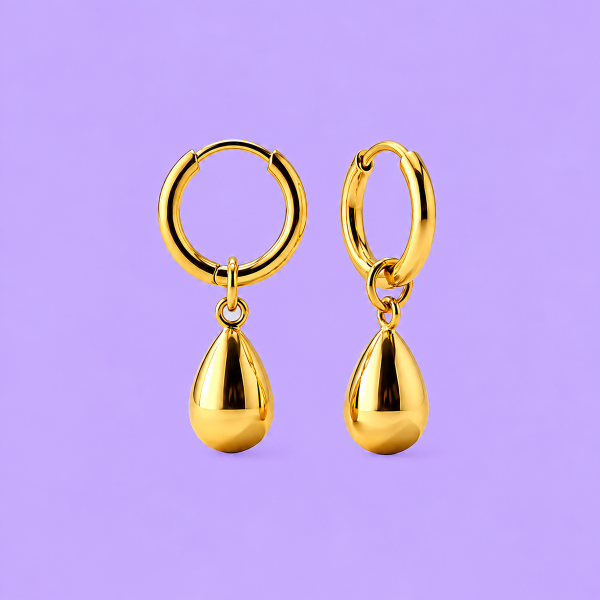 Waterdrop Hoop Earrings