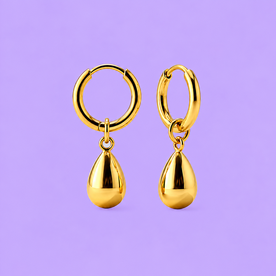 Waterdrop Hoop Earrings