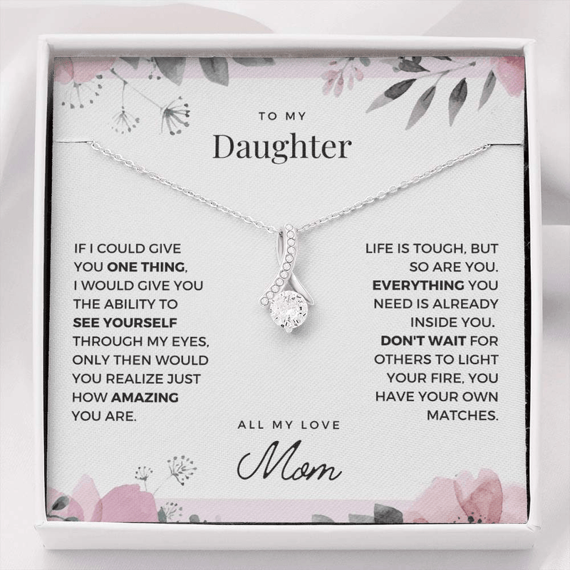 Daughter | See Yourself Through My Eyes | Alluring 925 Silver Necklace