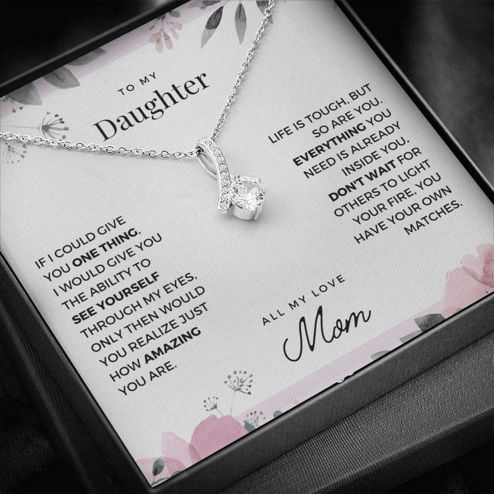 Daughter | See Yourself Through My Eyes | Alluring 925 Silver Necklace
