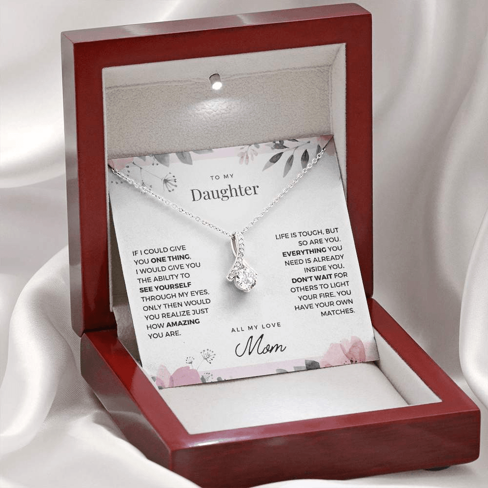 Daughter | See Yourself Through My Eyes | Alluring 925 Silver Necklace