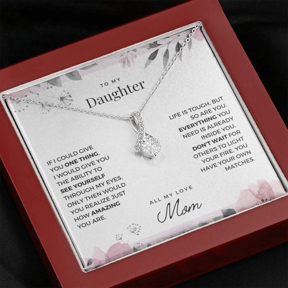 Daughter | See Yourself Through My Eyes | Alluring 925 Silver Necklace