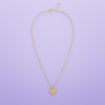 Heart Ball Chain Pendant Necklace